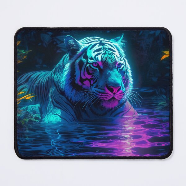 Item preview, Blacklight Style Tiger in Water designed and sold by Matt's Artificial Nature.