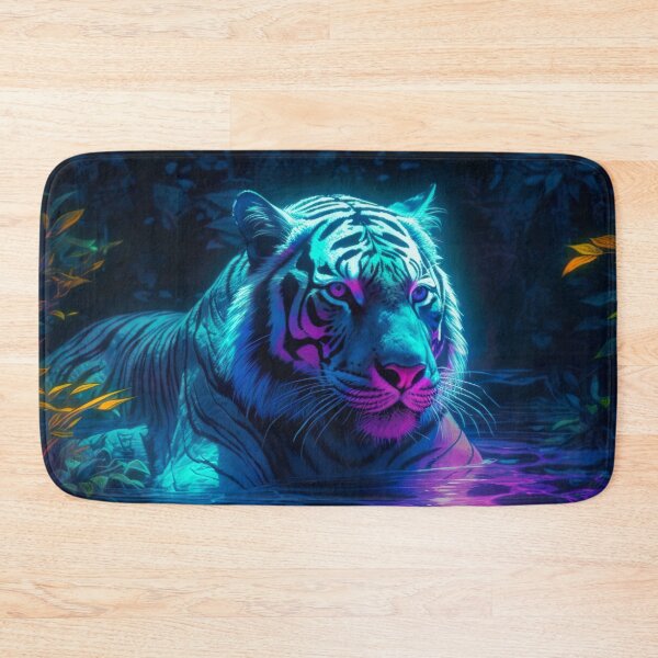 Item preview, Blacklight Style Tiger in Water designed and sold by Matt's Artificial Nature.