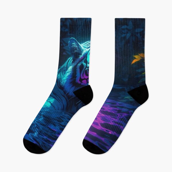 Item preview, Blacklight Style Tiger in Water designed and sold by Matt's Artificial Nature.