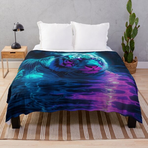 Item preview, Blacklight Style Tiger in Water designed and sold by Matt's Artificial Nature.