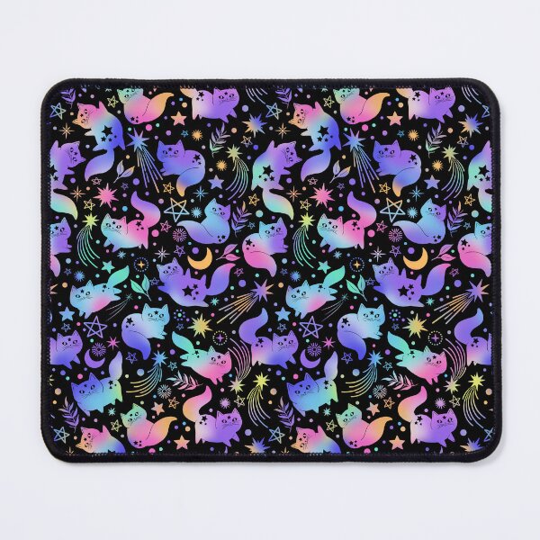 Item preview, Rainbow Starry Cats in Space designed and sold by dragonstarart.