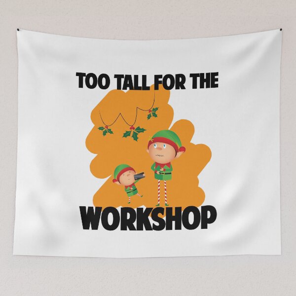 Item preview, Tall Elf Mistletoe Mishap -Christmas Tee designed and sold by clevercraft58.