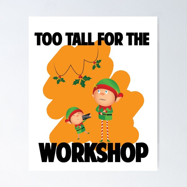 Item preview, Tall Elf Mistletoe Mishap -Christmas Tee designed and sold by clevercraft58.