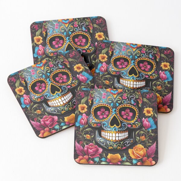 Item preview, Sugar Skull Floral Background  designed and sold by AIncredible.