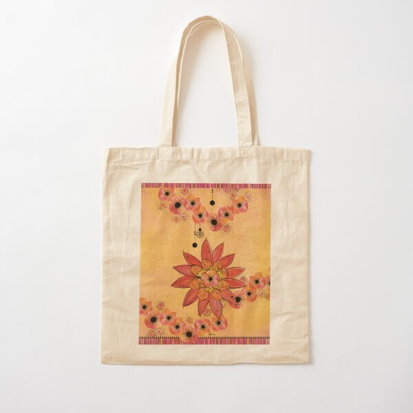 Tote bag, tote bag de flores, tote bag aesthetic, bolsa de tela pintada,  bolsa de tela de flores, bolsa para compras, bolsa reutilizable -   España