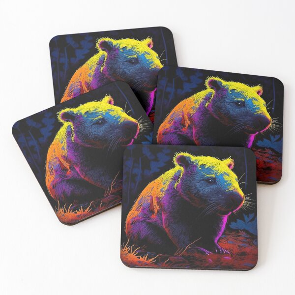 Item preview, Blacklight Style Wombat designed and sold by Matt's Artificial Nature.
