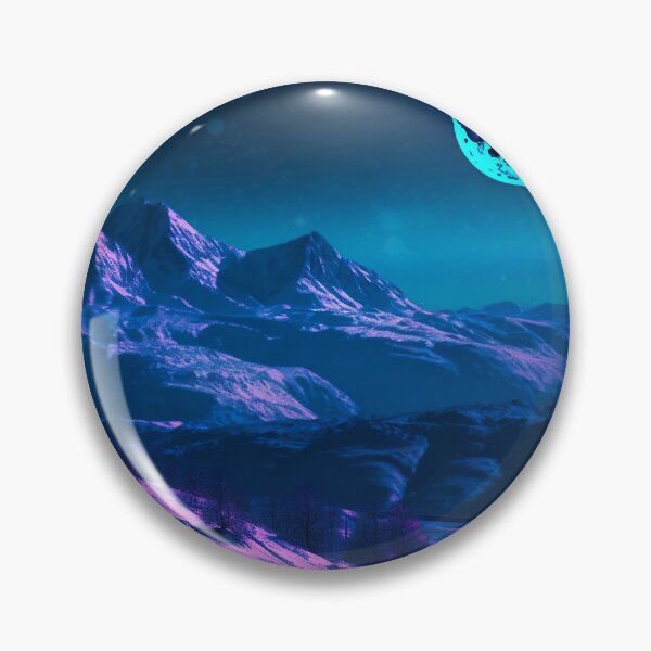 Item preview, Blacklight Style Mountainscape designed and sold by Matt's Artificial Nature.