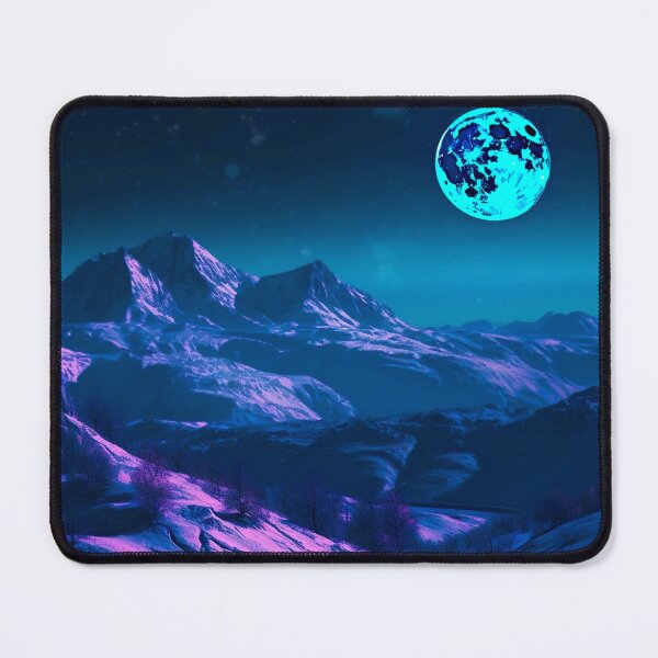 Item preview, Blacklight Style Mountainscape designed and sold by Matt's Artificial Nature.