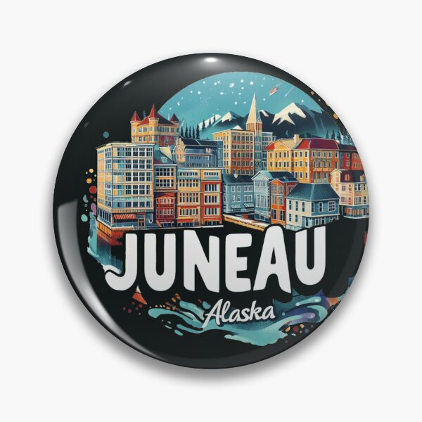 Item preview,  Juneau Alaska Watercolor Illustration designed and sold by PaintMeWorld.