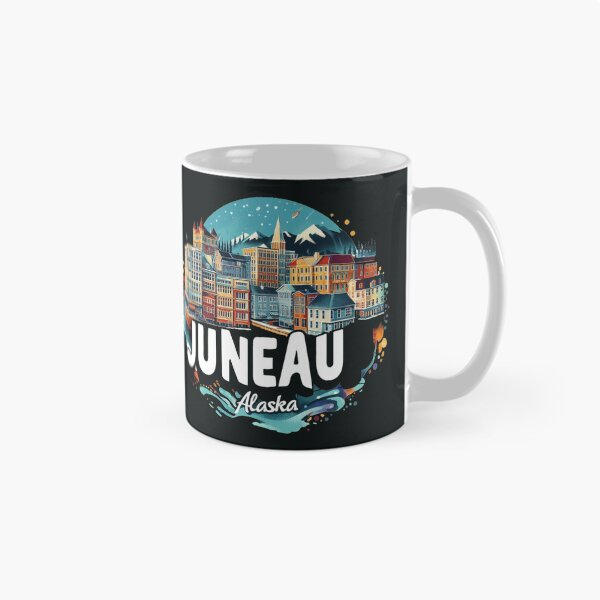 Item preview,  Juneau Alaska Watercolor Illustration designed and sold by PaintMeWorld.