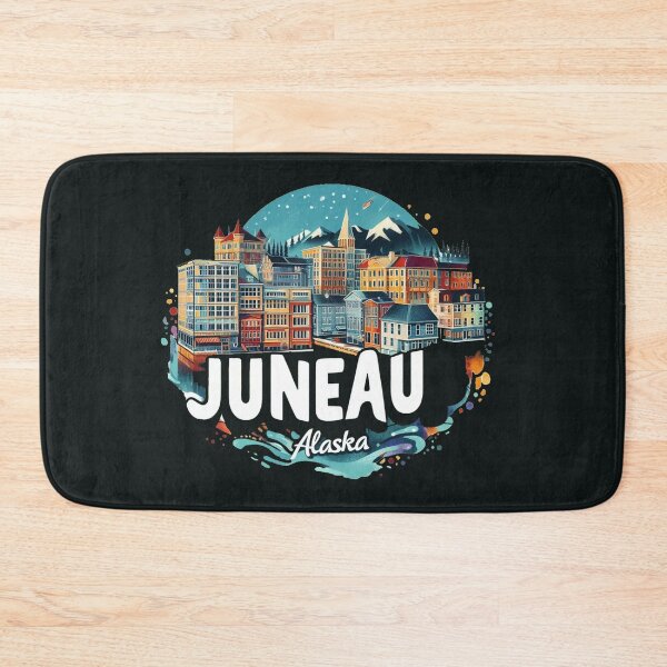 Item preview,  Juneau Alaska Watercolor Illustration designed and sold by PaintMeWorld.
