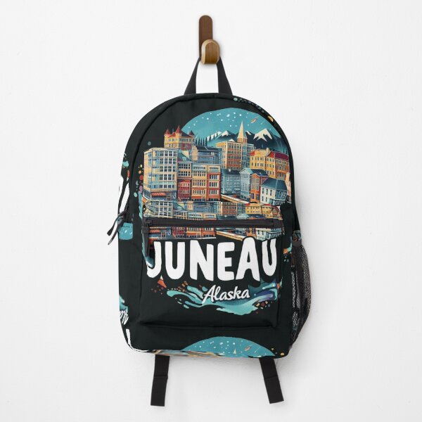 Artikelvorschau, Juneau Alaska Aquarell Illustration entworfen und verkauft von PaintMeWorld.