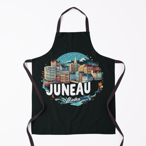 Item preview, Juneau Alaska Watercolor Illustration designed and sold by PaintMeWorld.