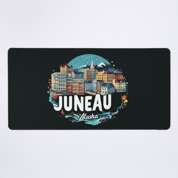 Item preview,  Juneau Alaska Watercolor Illustration designed and sold by PaintMeWorld.