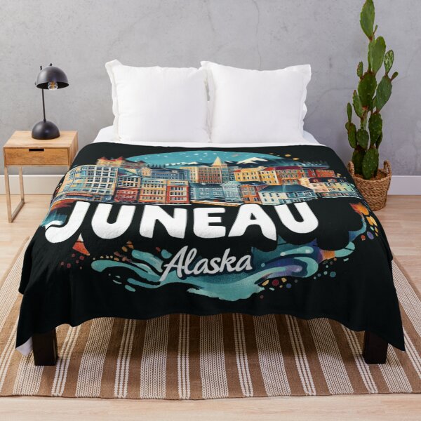 Item preview,  Juneau Alaska Watercolor Illustration designed and sold by PaintMeWorld.