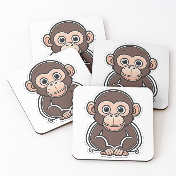 Item preview, Chibi Kawaii Monkey designed and sold by Printsalotl.