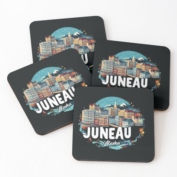 Item preview,  Juneau Alaska Watercolor Illustration designed and sold by PaintMeWorld.