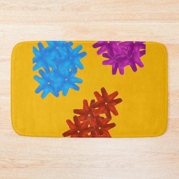 Item preview, Colorful Flowers Pattern - Warm Yellow designed and sold by CushyNest.