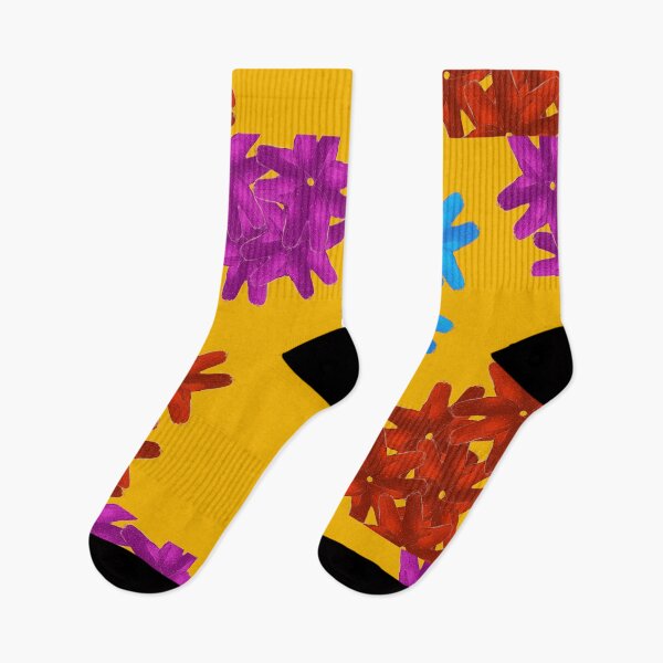 Item preview, Colorful Flowers Pattern - Warm Yellow designed and sold by CushyNest.