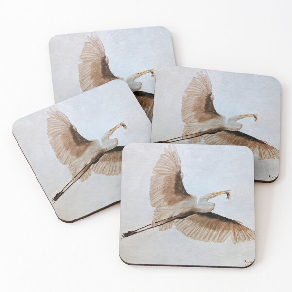 Item preview, Great Egret in Flight Oil Painting designed and sold by Rons ArtWorks.