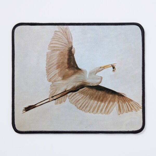 Item preview, Great Egret in Flight Oil Painting designed and sold by Rons ArtWorks.