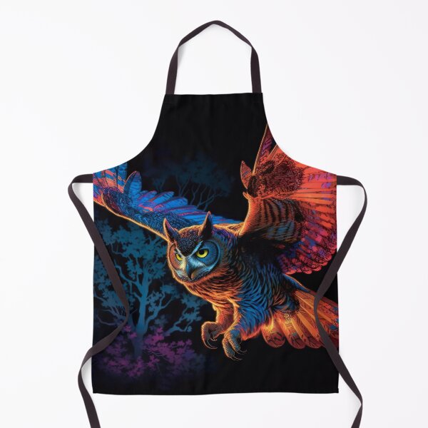 Item preview, Blacklight Style Owl in Flight  designed and sold by Matt's Artificial Nature.