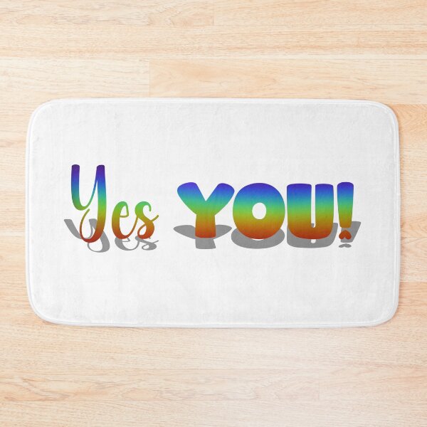 Item preview, Yes YOU! Rainbow letters with shadow  designed and sold by coloryourwings.