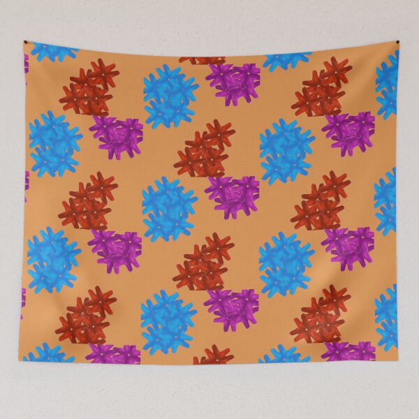 Item preview, Colorful Flowers Pattern - Muted Terracotta designed and sold by CushyNest.