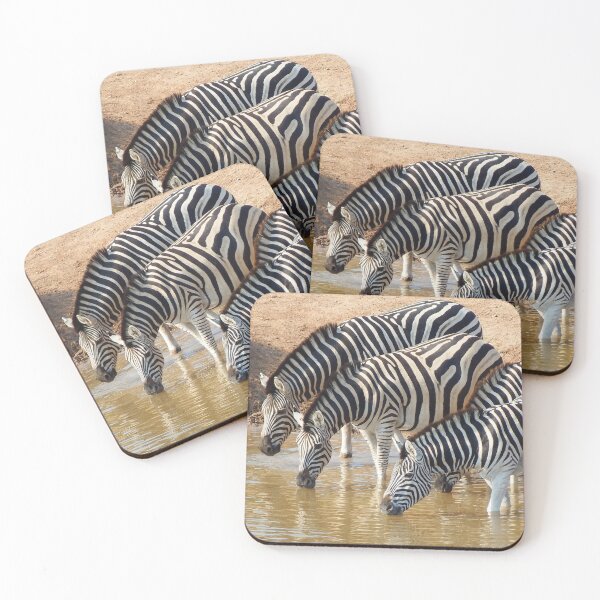 Item preview, Zebras Drinking In The Watering Hole Photo designed and sold by TheAnimalZ00.