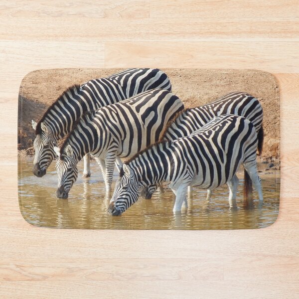 Item preview, Zebras Drinking In The Watering Hole Photo designed and sold by TheAnimalZ00.
