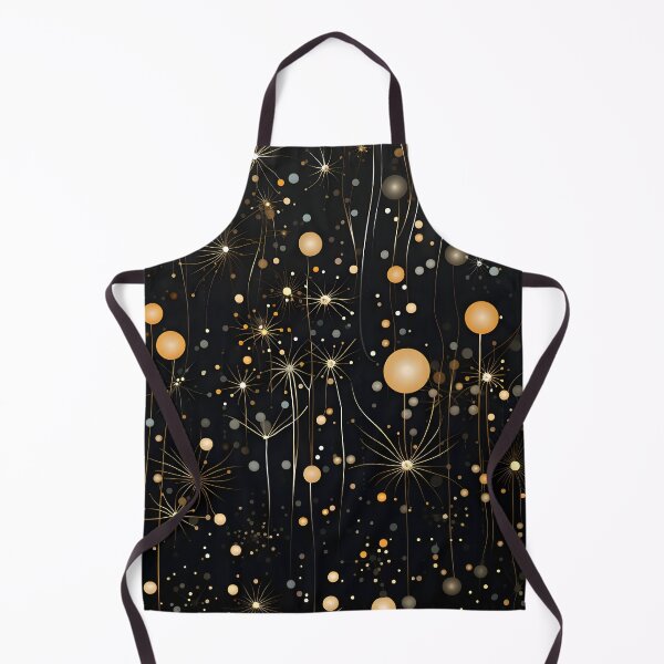 Item preview, A gold and shiny pattern in the style of dandelions designed and sold by AI-Only Creations.