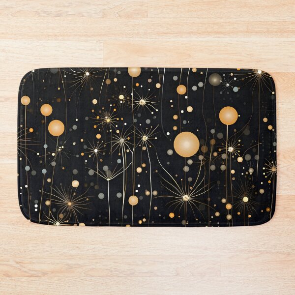 Item preview, A gold and shiny pattern in the style of dandelions designed and sold by AI-Only Creations.