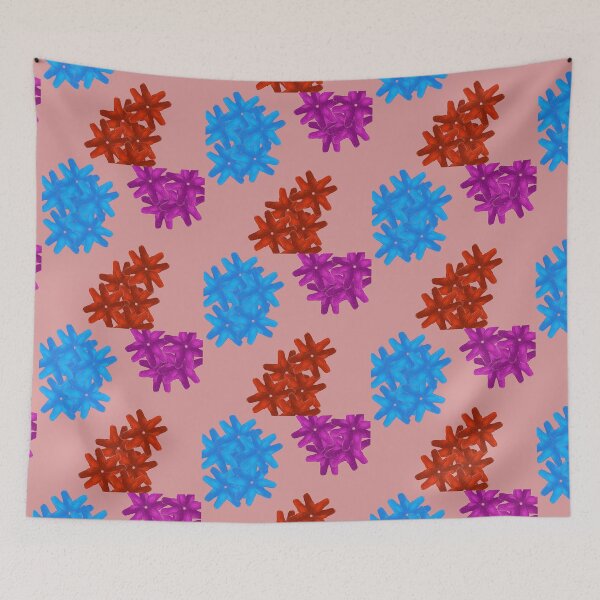 Item preview, Colorful Flowers Pattern - Dusty Rose designed and sold by CushyNest.
