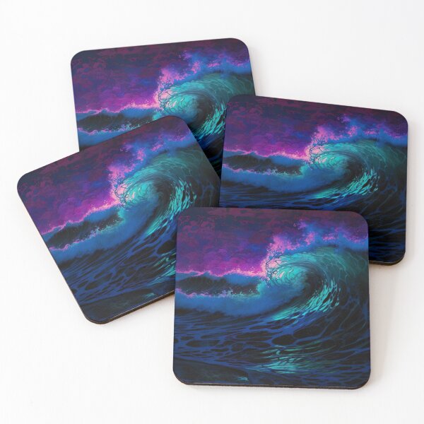 Item preview, Blacklight Style Crashing Waves designed and sold by Matt's Artificial Nature.