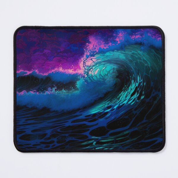 Item preview, Blacklight Style Crashing Waves designed and sold by Matt's Artificial Nature.