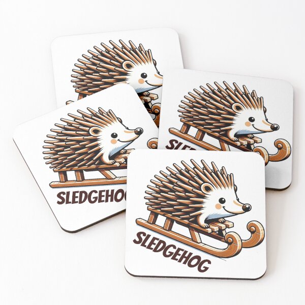 Item preview, Sledgehog - Funny Hedgehog Sleigh  designed and sold by NexaArts.
