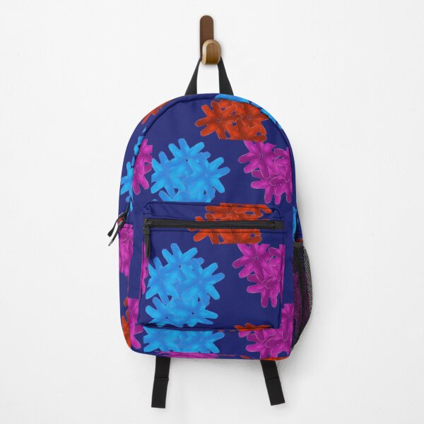 Item preview, Colorful Flowers Pattern - Deep Navy designed and sold by CushyNest.