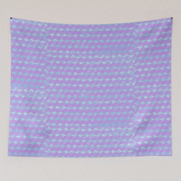 Item preview, Pattern zig zag square purple, background light blue designed and sold by Florvolcanica.