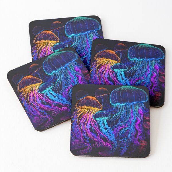 Item preview, Trippy Blacklight Style Jellyfish  designed and sold by Matt's Artificial Nature.