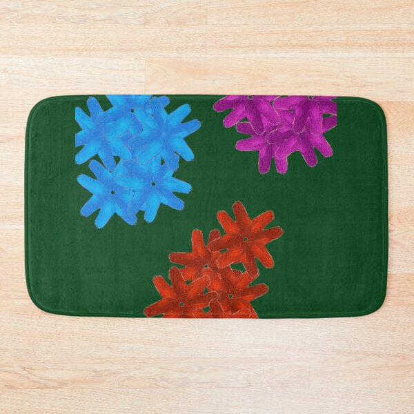 Item preview, Colorful Flowers Pattern - Deep Emerald designed and sold by CushyNest.