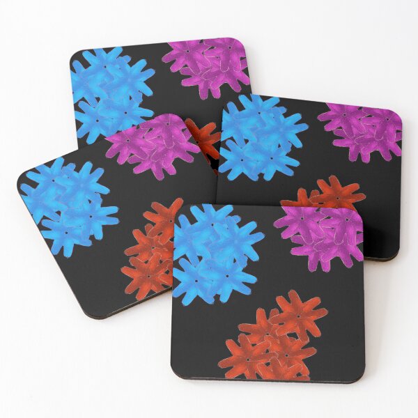 Item preview, Colorful Flowers Pattern - Black designed and sold by CushyNest.