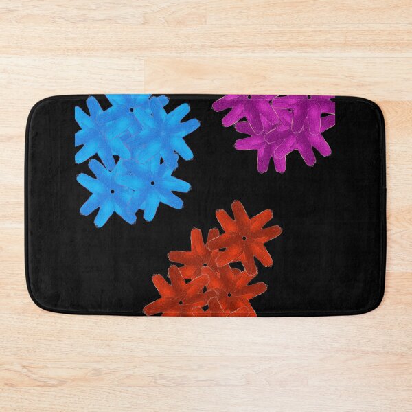 Item preview, Colorful Flowers Pattern - Black designed and sold by CushyNest.