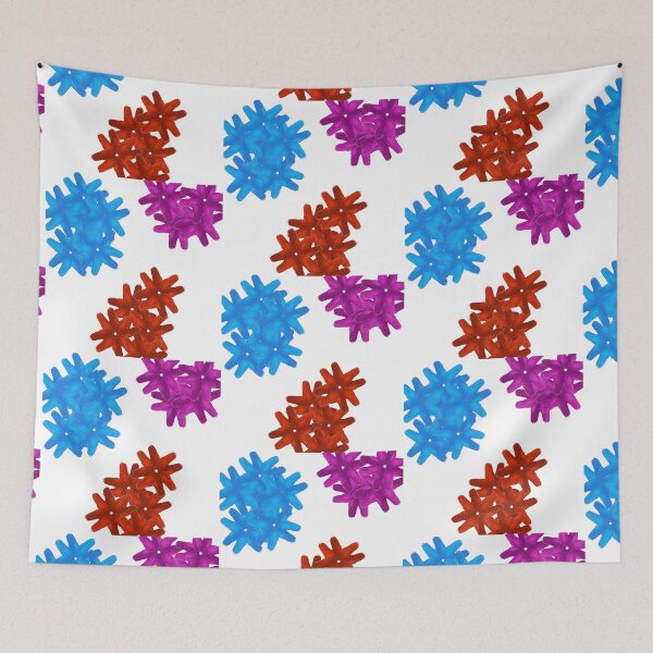 Item preview, Colorful Flowers Pattern - White designed and sold by CushyNest.