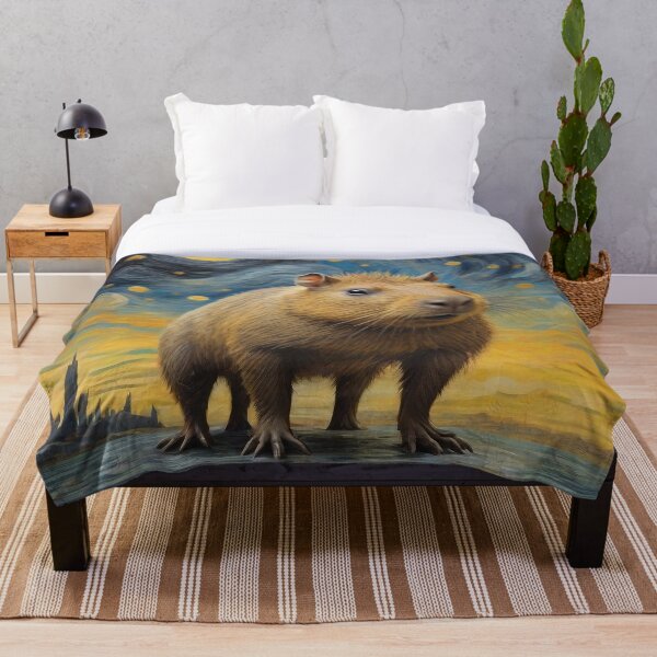 Item preview, Capybara Cosmos | Vincent van Gogh designed and sold by DevushkaStore.