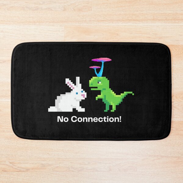 Item preview, Pixelated Dinosaur with Mushroom Hat and Rabbit designed and sold by GorinART.