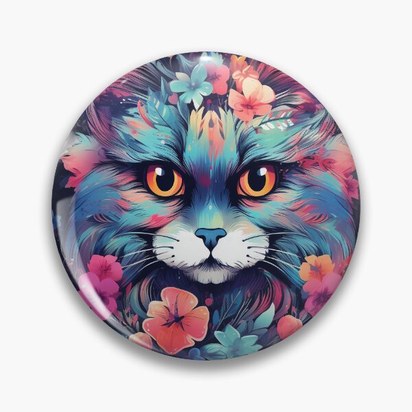 Artikelvorschau, Blumige majestätische Katze entworfen und verkauft von ObjCrea123.