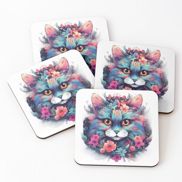 Item preview, Floral Feline Majesty designed and sold by ObjCrea123.