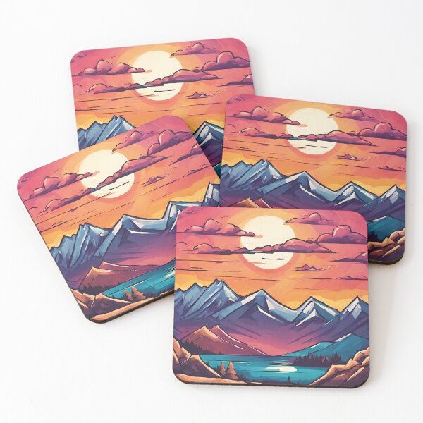 Item preview, Majestic Sunset: A Symphony of Colors Over the Mountains designed and sold by Raffaellek.