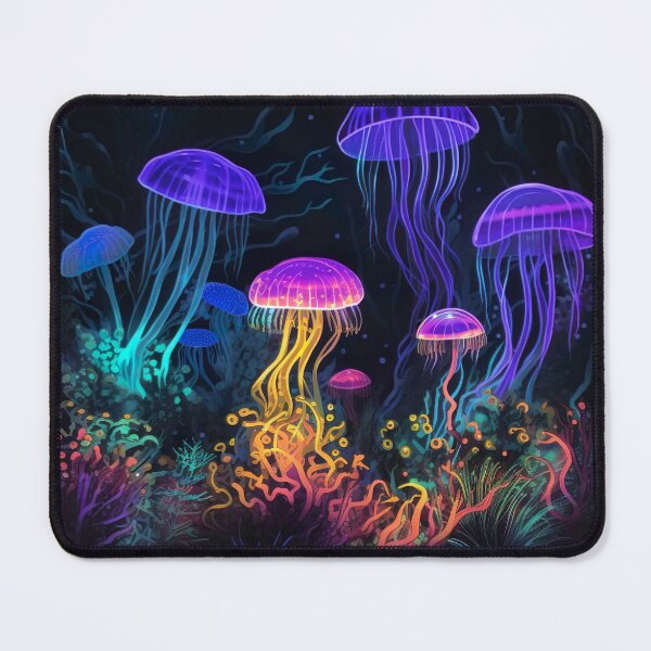 Item preview, Blacklight Style Trippy Jellyfish Party designed and sold by Matt's Artificial Nature.