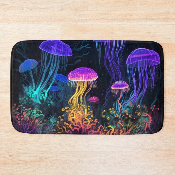 Item preview, Blacklight Style Trippy Jellyfish Party designed and sold by Matt's Artificial Nature.